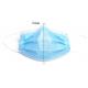 CE Standard Kids Face Mask , 3 Ply Disposable Blue Mask With Earloop Loops