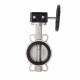 ISO 9001 Standard Worm Gear Operated Rubber Seal Wafer Butterfly Valve for Sea Water