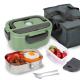 60W Stainless Steel Electric Lunch Box Leakproof And Heat Resistant For Easy Meal Heating