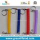 Colored Plastic Key Ring Badge Coiled Bungee Cord Expanding Chain
