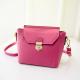 High quality fashion women's pu leather messenger bags pink bolsas de mensajero