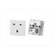 BSI Approved RB-02 British Socket Female Outlet 3 Pole 13A 250V UK Wall Panel Power Electrical Plugs And Sockets BS 1363