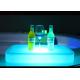 UV - Resistant LED Ice Bucket Square Shape Lightweight PE Plastic Material
