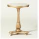 Stone top antique gold finish wooden side table/coffee table/end table for hotel bedroom furniture