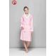 100% Polyester Fleece Soft Plush Bathrobes Women Fluffy Dressing Gown Kimono Shawl Collar