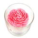 Parties Glass Jar Scented Candle 3D Flower Home Decor Fragrance Candle Custom Logo