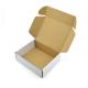 White 3 Layer Corrugated Shipping Boxes Paper Cardboard Custom Printed