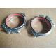 120mm 125mm Round Duct Pipe Quick Release Clamp With Gasket