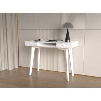 Modern White Solid Wood Study Desk With Two Dawers European style
