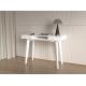 Modern White Solid Wood Study Desk With Two Dawers European style