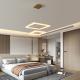 Double Square Modern Contracted Style Dining Room Chandel Personality Creative Square Family Atmosphere Living Room Lighting Adjusted Master Bedroom Study Lighting