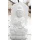 Chinese Buddha White Carved Sitting Buddha Statue