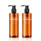 Safety Custom Color 250ML Cylinder Plastic Shampoo Bottles With Press Pump