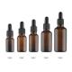 Durable Essential Oil Diffuser Bottles , 30ml Amber Glass Bottle With Dropper