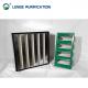 H14 99.995 % Galvanized Iron Box Type Cleanroom HEPA Filter With PU Seal Strip