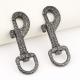 Nickel-free 3/7 Metal Snap Hook Clasp 11mm Antique Swivel Hooks for Accessories