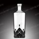 Empty Square Glass Fancy Rum Bottles 1000ml For Liquor