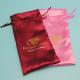 Luxury Hair Extensions Packaging Drawstring Bag Colorful 12 X 17cm Size