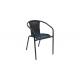 Anti Mould Garden Rattan Chair Metal And Wicker Patio Chairs 2.9kg