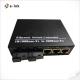 10/100 M fiber Media Converter Ethernet Switch SFP Port 3TX
