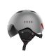 Ladies Retro Gray IPX5 Bluetooth Music Motorcycle Helmet With Speaker
