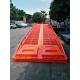 Adjustable 6 Ton Container Yard Ramp With Pneumatic Rubber Tires One Year Warranty