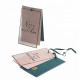 Gold Foil Border Custom Folded Hang Tags , Custom Price Tags For Clothing / Gifts