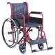 Footrest Armrest Folding Steel Wheelchair Ultra Lightweight Portable Wheelchair Castor