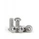 SUS304 Stainless Steel Hex Socket Button Head Cap Screws with INCH Measurement System