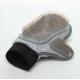 Bath Washing Pet Grooming Glove / Cat Grooming Brush Glove Mesh Cloth Material