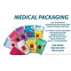Plastic Biohazard Bags , Biohazard Garbage Bags Medical Packaging Self Seal Adhensive