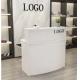 Wooden Reception Desk Display Case With Acrylic Logo For Shopping Mail