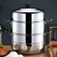 Steamer Pot Oem Hot Selling Large Stainless Steel 2/3 Layer Restaurants Kitchenware Soup Pot Food Steamer Pot With Steamer