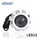 LED12 Double angel eye without fan motorcycle led headlight projector lens