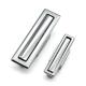 Zinc Alloy Push Out Concealed Drawer Handle Sand Chrome