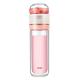 Double Wall Borosilicate Glass Water Loose Leaf Tea Infuser Bottle Flask With Strainer