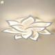 Acrylic Artistic Bedroom Modern Led Ceiling Light Simple Decorative White Flower