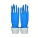 Blue Color Durable Flexible Flock Lined Latex Gloves Puncture Resistance Multi Purpose