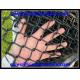 50mm PVC coated  galvanized chain link fabric / Diamond wire mesh fence wire fencing