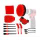 10cm Red Power Drill Brush For Car Detailing Scrubber Set 350g