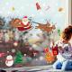 Indoor Decoration Christmas Wall Stickers Transferable Glue Easy Peel Off