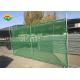 Length 20m Chain Link Wire Fence , PVC Coated Temporary Diamond Mesh Fencing
