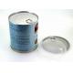 Air proof food Tin Plate Cans metal chocolate tins , diameter 83mm