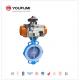 PTFE Lined Low Pressure Control Valve , Butterfly Control Valve Casting Material