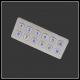LED Backlight IP65 Double Row Stainless Steel Keypad For Information Kiosk