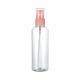 100ml Capacity Transparent Sprayer Bottle for Cosmetic Portable PET Plastic Bottle
