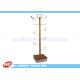 Supermarket MDF / Metal Hat Display Rack Stand With Melamine Finished