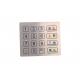 Outdoor anti-vandal and waterproof metal Touch Panel key pad With Usb Interface