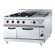Professional Gas Powered Restaurant Cooking Equipment in Stainless Steel