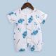 Woven Lace Up Organic Children'S Pajamas ,  White Baby Romper Original Design
